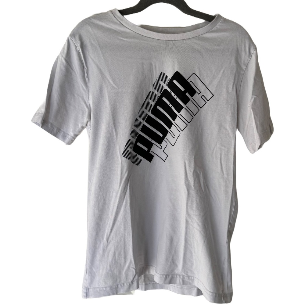 Puma White Logo Shirt Size Medium Barely Worn